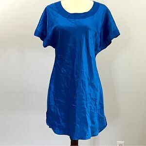 Vintage Victoria’s Secret Gold Label Royal Blue Chemise Slip Dress Nightie P/S